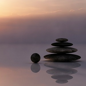 pierres en équilibre