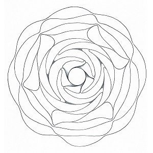 mandala en forme de spirale